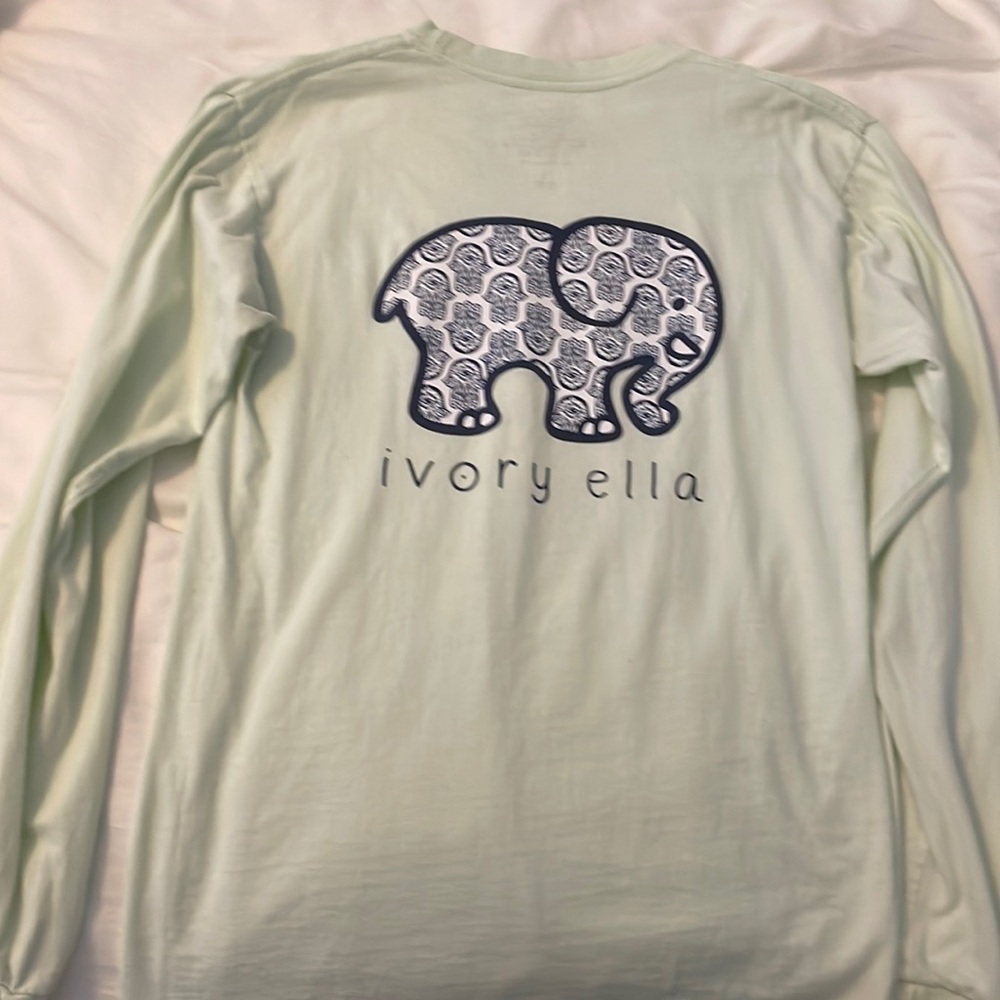 Light green ivory Ella long sleeve tee